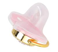 Ciuccio per Bebè, Ciuccio per Bebè a Forma di Cuore con Brillantini Brillanti per Ciuccio Ciuccio per Neonato con Luce Morbida(Rosa) Ciucci