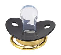 Ciuccio per Bebè, Ciuccio per Bebè a Forma di Cuore con Brillantini Brillanti per Ciuccio Ciuccio per Neonato con Luce Morbida(Nero) Ciucci