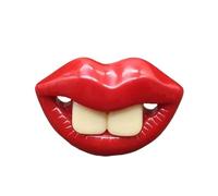 Ciuccio per cani di piccola taglia, divertente giocattolo da masticare con labbra rosse, ciuccio morbido per dentizione orale, massaggiagengive calmante per tutte le razze