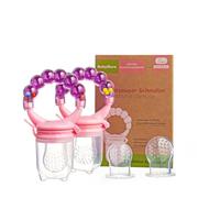 Ciuccio per frutta e verdura - adatto già a partire dai 3 ai 6 mesi e al 100% senza bpa per neonati (rosa)