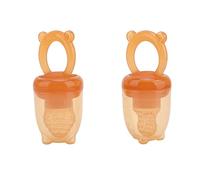 Ciuccio per Frutta Fresca, Ciuccio Educativo Sicuro e Facile da Impugnare, Testa Rotonda in Silicone da 2 Pezzi per la Casa