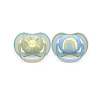 2 ciucci ultra air 0-6 mesi colore blu/verde - philips avent