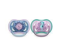 2 ciucci ultra air 6-18 mesi colore blu/rosa - philips avent