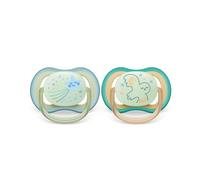 2 ciucci ultra air night time 0-6 mesi decorazione stella/uccellino - philips avent