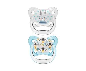 Ciuccio Prevent Scudo Farfalla T-1 0-6 mesi Blu