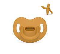 Ciuccio tutto silicone per neonati 0/6 mesi ciuccio con tettarella anatomica Sx