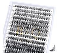 Ciuffetti di ciglia 30D + 40D-D-9-16MIX B&Q, ciglia singole, 280 ciuffetti di ciglia singole, ciuffetti di ciglia fai da te a casa (30D+40D-D-9-16 mix)