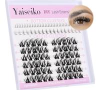 Ciuffetti di ciglia con ciuffetti di ciglia inferiori per bambola, ciglia finte dall'aspetto naturale, extension per ciglia fai da te, 118 pezzi, a ciuffetto sinistro e destro, extension per ciglia