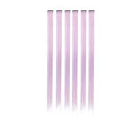 Ciuffi Capelli 6/12 Pezzi Unicorno Colore Arcobaleno Clip In Un Unico Pezzo Estensione Dei Capelli Rosa Blu Viola In Accessori For Sintetici(Mix1-6pcs)