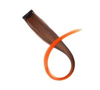 Ciuffi Capelli Estensioni sintetiche for capelli con clip in un unico pezzo, 50 cm, lisci lunghi, for donne e ragazze, arcobaleno, 57 colori(A)