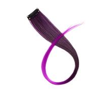 Ciuffi Capelli Estensioni sintetiche for capelli con clip in un unico pezzo, 50 cm, lisci lunghi, for donne e ragazze, arcobaleno, 57 colori(20)