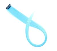 Ciuffi Capelli Extension For Capelli Colorati Con Mèches Arcobaleno Lunghe E Lisce Sintetiche Da 22" Clip In Un Unico Pezzo, Sfumate Rosa, Viola, Verde Giallo(25X30-20-S)