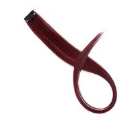 Ciuffi Capelli Extension For Capelli Colorati Con Mèches Arcobaleno Lunghe E Lisce Sintetiche Da 22" Clip In Un Unico Pezzo, Sfumate Rosa, Viola, Verde Giallo(2I99)