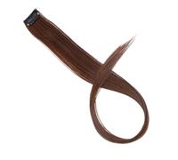 Ciuffi Capelli Extension For Capelli Colorati Con Mèches Arcobaleno Lunghe E Lisce Sintetiche Da 22" Clip In Un Unico Pezzo, Sfumate Rosa, Viola, Verde Giallo(2I30)