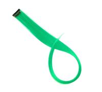 Ciuffi Capelli Extension For Capelli Colorati Con Mèches Arcobaleno Lunghe E Lisce Sintetiche Da 22" Clip In Un Unico Pezzo, Sfumate Rosa, Viola, Verde Giallo(13)