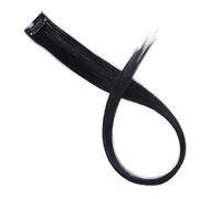 Ciuffi Capelli Extension For Capelli Colorati Con Mèches Arcobaleno Lunghe E Lisce Sintetiche Da 22" Clip In Un Unico Pezzo, Sfumate Rosa, Viola, Verde Giallo(A)
