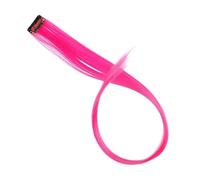 Ciuffi Capelli Extension For Capelli Colorati Con Mèches Arcobaleno Lunghe E Lisce Sintetiche Da 22" Clip In Un Unico Pezzo, Sfumate Rosa, Viola, Verde Giallo(25X40-40-S)