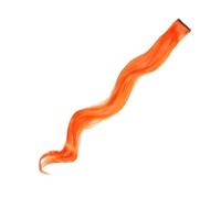 Ciuffi Capelli Extension For Capelli Sintetici Con Messa In Evidenza Colorata, Clip In Un Unico Pezzo, Parrucca Lunga E Liscia For Donna, Blu Marrone, 2 Toni Di(Q 22)