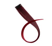Ciuffi Capelli Extension For Capelli Sintetici Con Messa In Evidenza Colorata, Clip In Un Unico Pezzo, Parrucca Lunga E Liscia For Donna, Blu Marrone, 2 Toni Di(F)