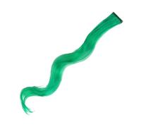 Ciuffi Capelli Extension For Capelli Sintetici Con Messa In Evidenza Colorata, Clip In Un Unico Pezzo, Parrucca Lunga E Liscia For Donna, Blu Marrone, 2 Toni Di(Q 15)