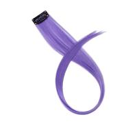 Ciuffi Capelli Extension For Capelli Sintetici Con Messa In Evidenza Colorata, Clip In Un Unico Pezzo, Parrucca Lunga E Liscia For Donna, Blu Marrone, 2 Toni Di(13)