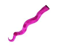 Ciuffi Capelli Extension For Capelli Sintetici Con Messa In Evidenza Colorata, Clip In Un Unico Pezzo, Parrucca Lunga E Liscia For Donna, Blu Marrone, 2 Toni Di(Q 14)