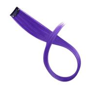 Ciuffi Capelli Extension For Capelli Sintetici Lunghi Lisci Con Riflessi Arcobaleno, Finti, Una Clip In Un Pezzo For Da Donna, Rosa, Viola, Rosso(19)