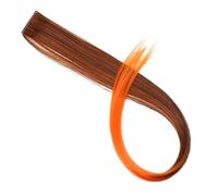 Ciuffi Capelli Extension For Capelli Sintetici Lunghi Lisci Con Riflessi Arcobaleno, Finti, Una Clip In Un Pezzo For Da Donna, Rosa, Viola, Rosso(57H)