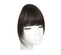 Ciuffi Capelli Frangia Stile Francese Con Clip, Tempie, Posticci Basette, Capelli Lisci, Uso Quotidiano E Parrucchieri Senza Tracce(Dark Brown)
