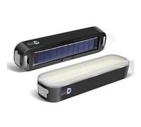 Civikyle 1 Pezzo LED Lanterna solare lampada da campeggio magnetico luce tenda all'aperto 6000mAh USB ricaricabile campeggio accessori Powerbank luce di emergenza per Blockout (Nero)