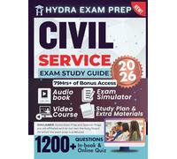 CIVIL SERVICE EXAM STUDY GUIDE 2026: Expanded and Updated Edition for Police Officer, Firefighter, Postal and More, 1200+ Questions and Answers and 79+ Hours of E-Learning Access to Pass the Exam