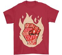 Civile Diritti Nero Vive Materia Lgbt Libertà Uomo T-Shirt 100% Cotone