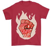 Civile Diritti Nero Vive Materia Lgbt Uguaglianza Uomo T-Shirt 100% Cotone