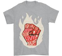 Civile Diritti Nero Vive Materia Lgbt Uguaglianza Uomo T-Shirt 100% Cotone