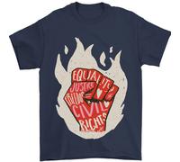 Civile Diritti Nero Vive Materia Lgbt Uguaglianza Uomo T-Shirt 100% Cotone