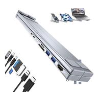Civilized 8-in-1 USB-C Laptop Stand, Civilizek Laptop Stand, with 4k HDMI, 2 USB 3.0, Pd 100w, Universal for Home Offices, Corporate Desks (Eight-in-One)
