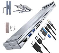 Civilized 8-in-1 USB-C Laptop Stand, Upliftjoys 8-in-1 USB-C Laptop Stand,Type C Hubs Adapter, with 4K HDMI, 2 USB 3.0, Pd 100w, Universal for Home, Offices, Corporate Desks (5 in 1)