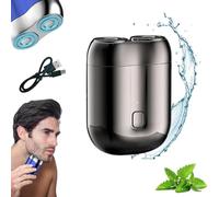 Civilizek Shaver,Mini Dual-Head Electric Shaver,Upgrade Pocket Shaver,Mini Portable Electric Shaver for Men,Wet & Dry Use,for Home, Travel (Gray)