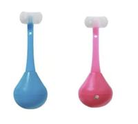 civilizek-Three-sided Children's Toothbrush, 3 Sided Toothbrush Extra Soft Brushes, 360° Clean for all people clear (mix)