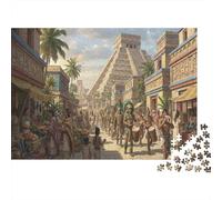 Civiltà Maya Puzzle 1000 Pezzi,Sfida Impossibile,dai 14 Anni,Decorazione Casa,Adulti E Ragazzi,Gioco Educativo,Cartone Di Qualità,Idea Regalo,Antistress 52x38cm