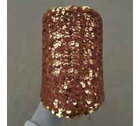 CIVIOOH 1 Pezzo *50 g di Filato di Paillettes Lucide 100% Cotone + Filato di Paillettes da 6 mm e 3 mm per Lavorare a Maglia a Mano, Filo Scintillante e Scintillante ZL49