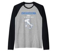 Civitavecchia Città Italia Maglia con Maniche Raglan