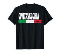 CIVITAVECCHIA City Italia Vintage Bandiera Italia Viaggi Amanti Maglietta