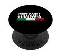 CIVITAVECCHIA City Italia Vintage Bandiera Italia Viaggi Amanti PopSockets PopGrip Adesivo