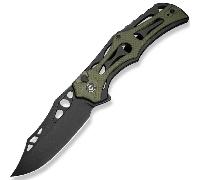 CIVIVI Alluminio Nero con Manico in G10 Ruvido Verde OD Nero Stonewashed Nitro-V