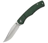 Civivi Clingman Manico in Micarta Canvas VerdeLama in Nitro-V SatinatoBlocco Liner