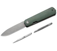 CIVIVI Manico in Micarta Canvas Verde Include 1 Pinzetta in Acciaio e Stuzzicadenti nel Manico Grigi