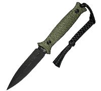 Civivi Perfrico Milled OD Green G10 Manico Lama Black Stonewashed 14C28N Con 1PC Lanyard Nero