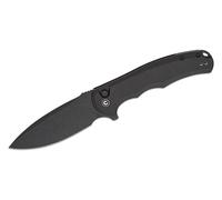 CIVIVI Praxis Manico in Alluminio Nero Lama Nitro-V Black Stonewashed Blocco a Pulsante C18026E-1