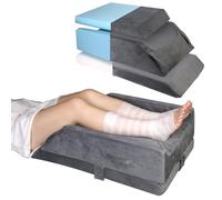 CIVJET Cuscini regolabili per l'elevazione delle gambe a 3 altezze per dopo l'intervento chirurgico, cuscino in memory foam per gambe, cuscino a cuneo, cuscino per ginocchia per dormire circolazione